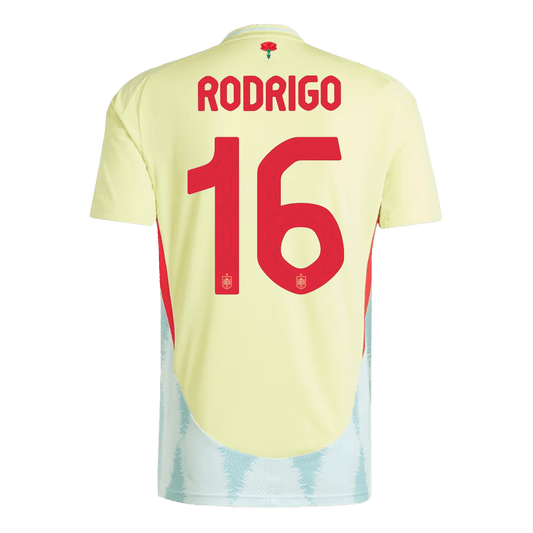 RODRIGO #16 Spain Away Jersey Euro