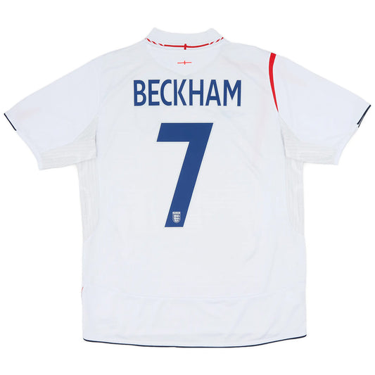 BECKHAM #7 Retro England Home Jersey World Cup 2006