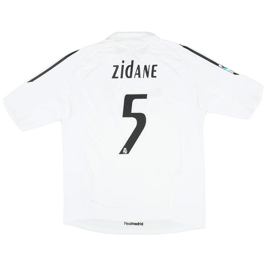 Zidane #5 Retro Real Madrid Home Jersey 2005/06