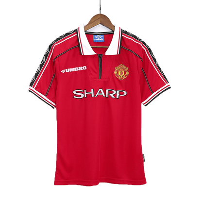 Beckham #7 Retro Manchester United Home Jersey 1999/00