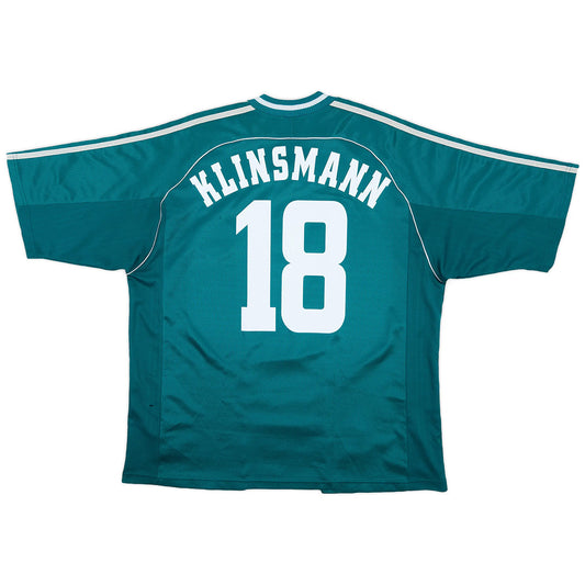 KLINSMANN #18 Germany Away Retro Jersey World Cup 1998