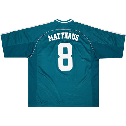 MATTHÄUS #8 Germany Away Retro Jersey World Cup 1998