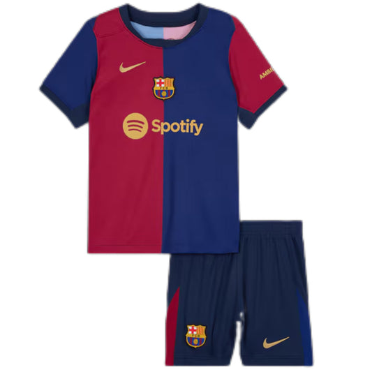Kids Barcelona Home Jersey Kit