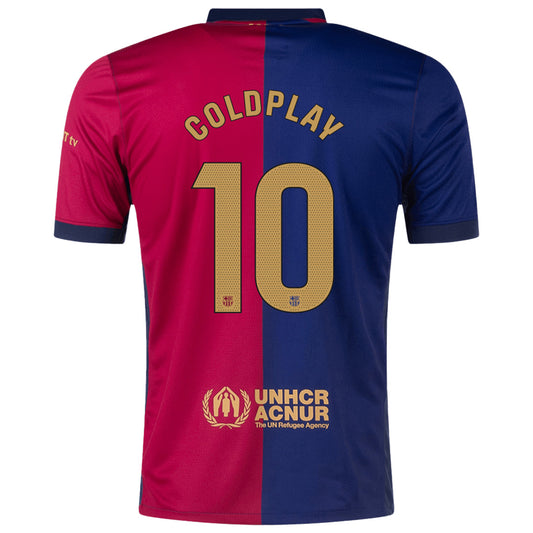 COLDPLAY #10 Barcelona Home Coldplay Jersey