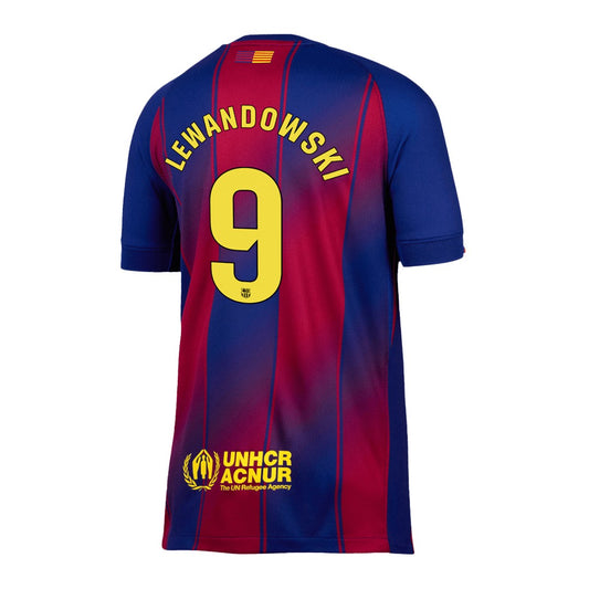 LEWANDOWSKI #9 Barcelona Home Jersey 2025/26