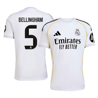 BELLINGHAM #5 Real Madrid Home Jersey 2025/26