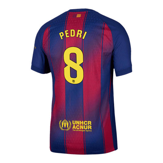 PEDRI #8 Barcelona Home Match Jersey Player Version 2025/26