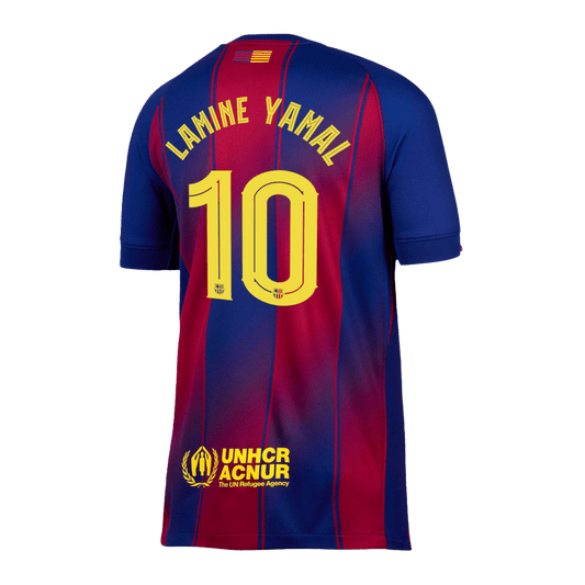 LAMINE YAMAL #10 Barcelona Home Jersey 2025/26 - UCL