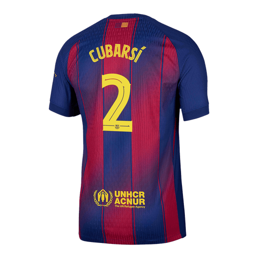 CUBARSÍ #2 Barcelona Home Jersey 2025/26 - UCL