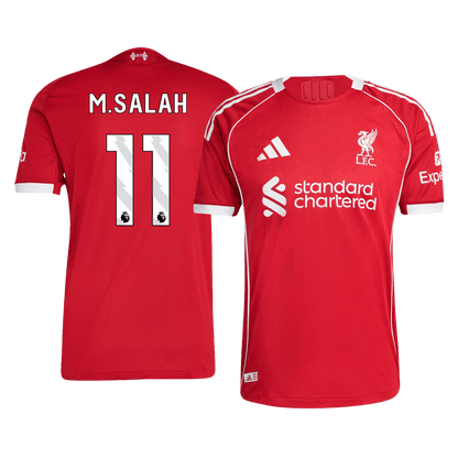 M.SALAH #11 Liverpool Home Match Jersey Player Version 2025/26