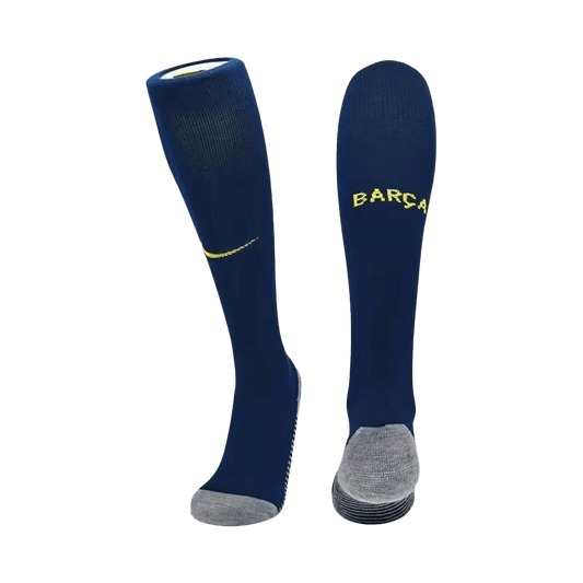 Kids Barcelona Home Soccer Socks - Navy 2025/26