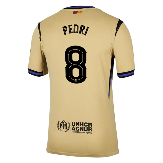 PEDRI #8 Barcelona Away Jersey 2025/26 - UCL