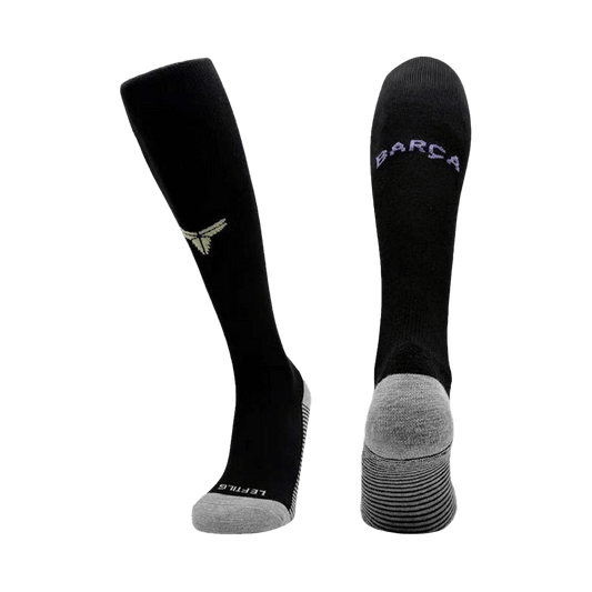 Kids Barcelona Away Soccer Socks - Black 2025/26