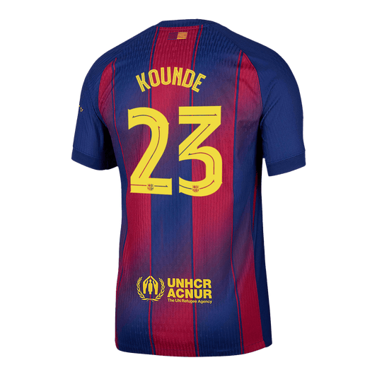 KOUNDE #23 Barcelona Home Match Jersey Player Version 2025/26 - UCL