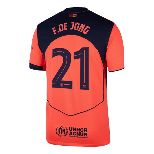 F.DE JONG #21 Barcelona Third Jersey 2025/26