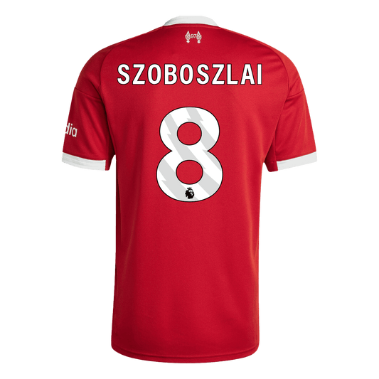 SZOBOSZLAI #8 Liverpool Home Jersey 2025/26