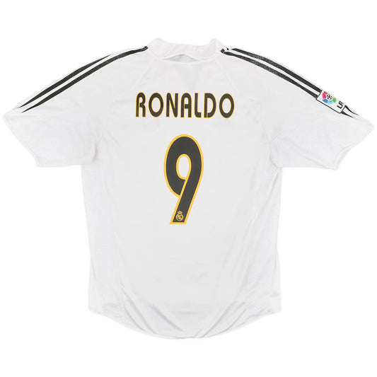RONALDO #9 Retro Real Madrid Home Jersey 2004/05