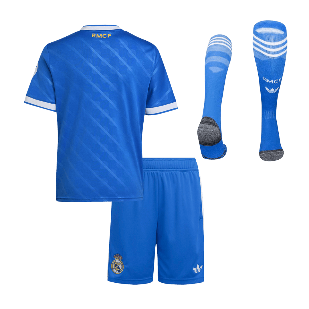 Kids Real Madrid Third Jersey Full Kit 2025/26