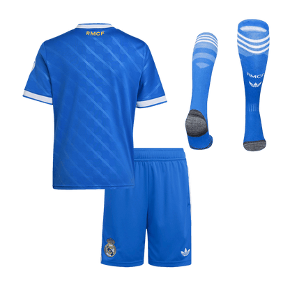Kids Real Madrid Third Jersey Full Kit 2025/26