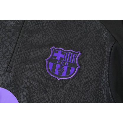 Kids Barcelona x Kobe Bryant 1/4 Zipper Sweat Kit(Top+Pants) Black 2025/26