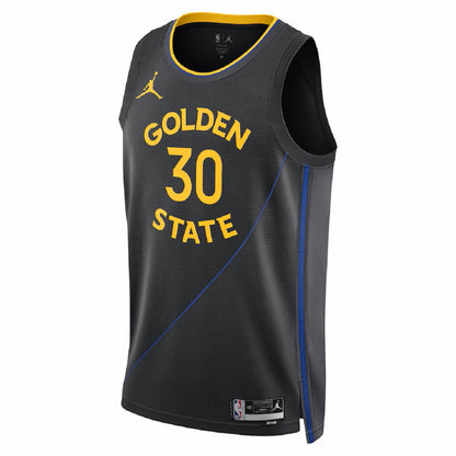 Unisex Golden State Warriors Stephen Curry #30 Black Swingman Jersey - Statement Edition
