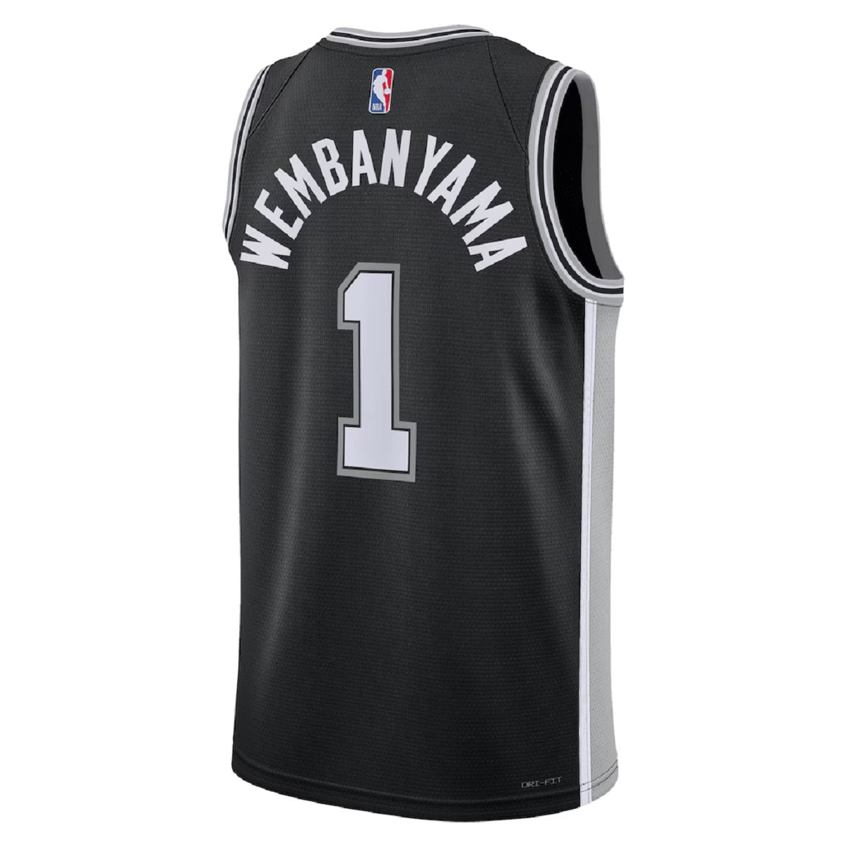 Unisex San Antonio Spurs Victor Wembanyama #1 Black Swingman Jersey - Icon Edition