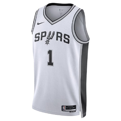 Unisex San Antonio Spurs Victor Wembanyama #1 White Swingman Jersey - Association Edition