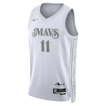 Unisex Dallas Mavericks Kyrie Irving #11 White Swingman Jersey - City Edition