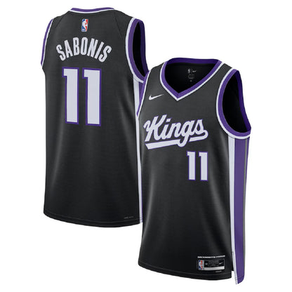 Unisex  Sacramento Kings Domantas Sabonis #11 Black Swingman Jersey - Icon Edition