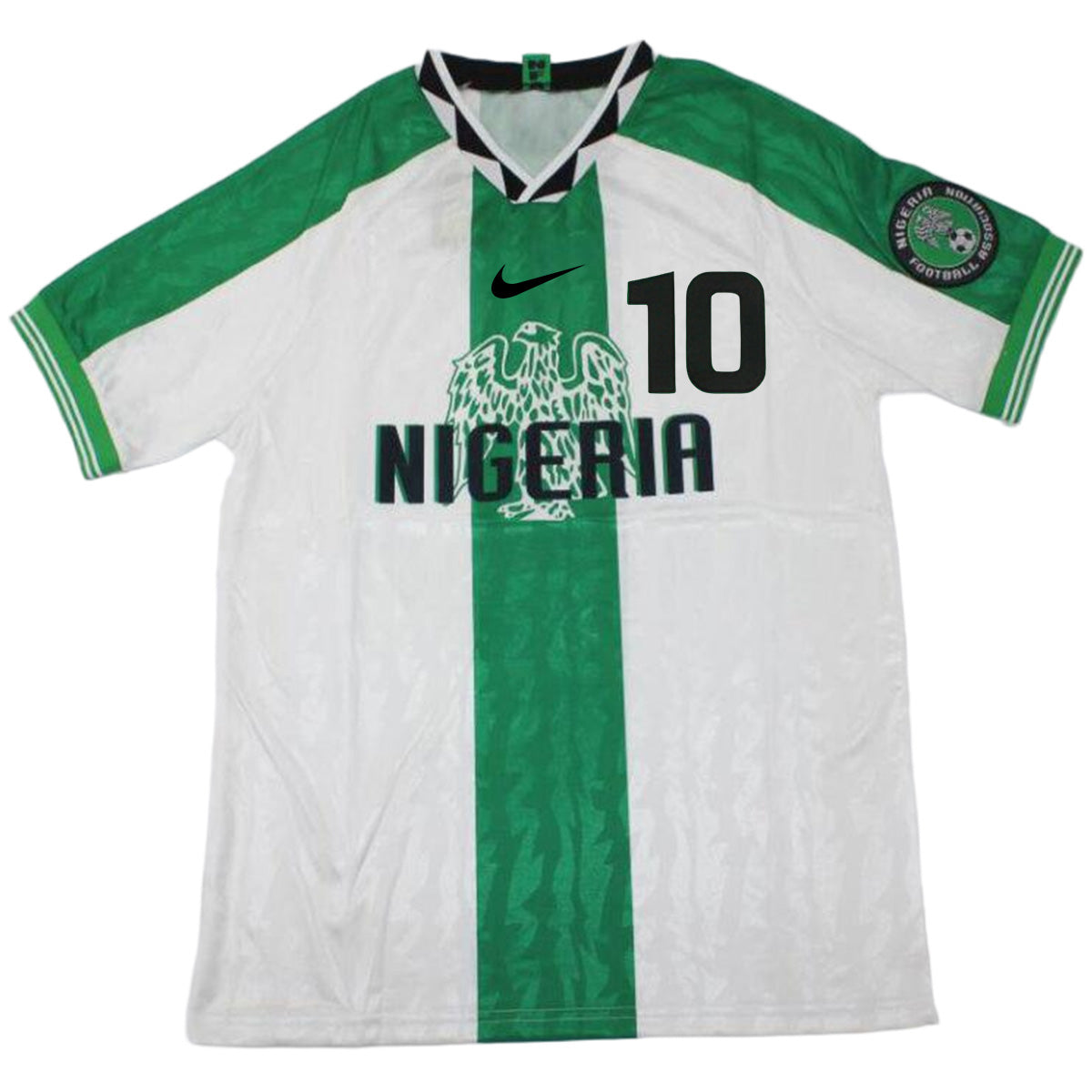 Okocha #10 Retro Nigeria Away Jersey 1996