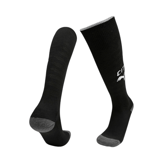 Manchester City Away Soccer Socks - Black 2025/26