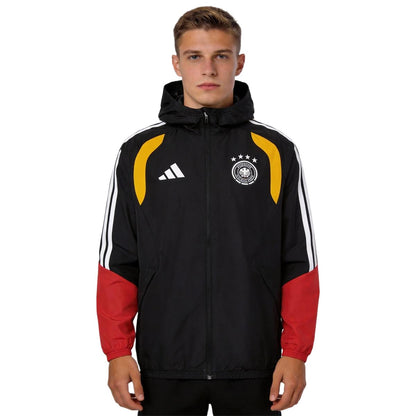 Germany Windbreaker Hoodie Jacket Red&Black 2026