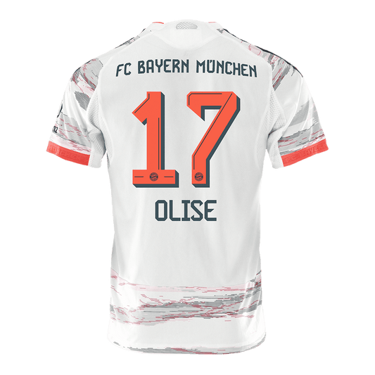 OLISE #17 Bayern Munich Away Match Jersey Player Version 2025/26