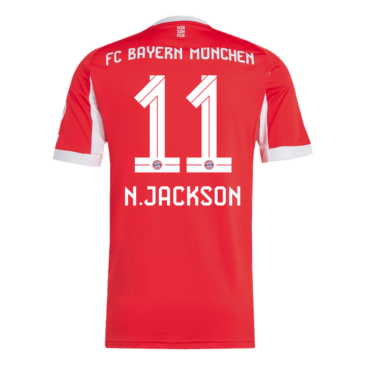 N.JACKSON #11 Bayern Munich Home Jersey 2025/26 - [Super Replica]