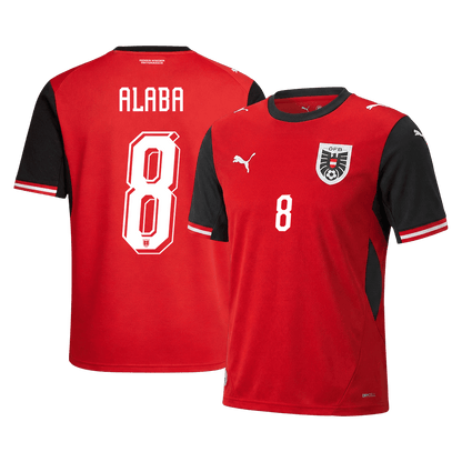 ALABA #8 Austria Home Jersey World Cup 2026