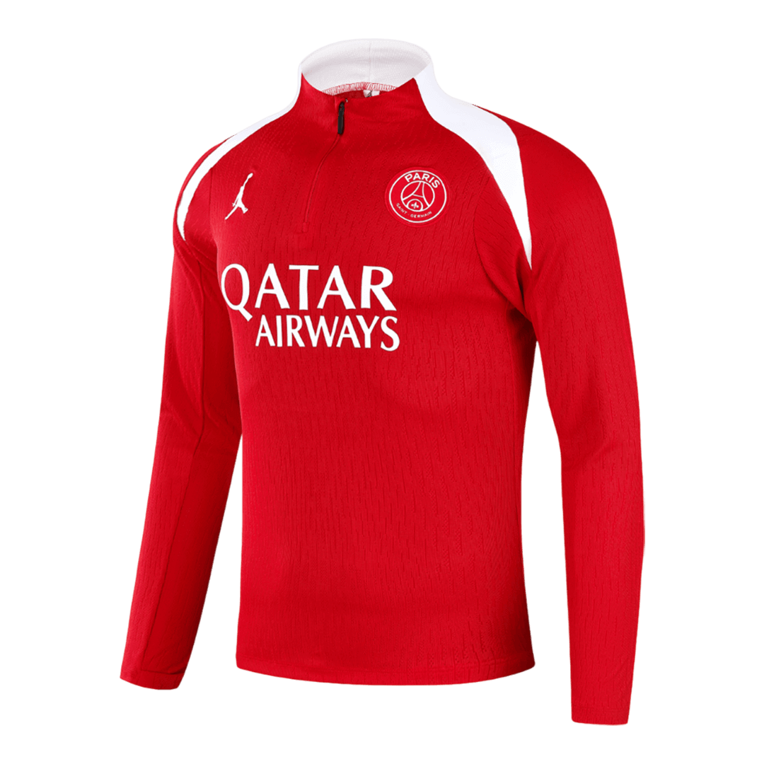 PSG Zipper Sweatshirt Kit(Top+Pants) Red 2025/26
