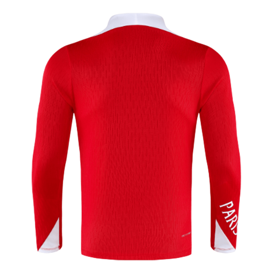 PSG Zipper Sweatshirt Kit(Top+Pants) Red 2025/26