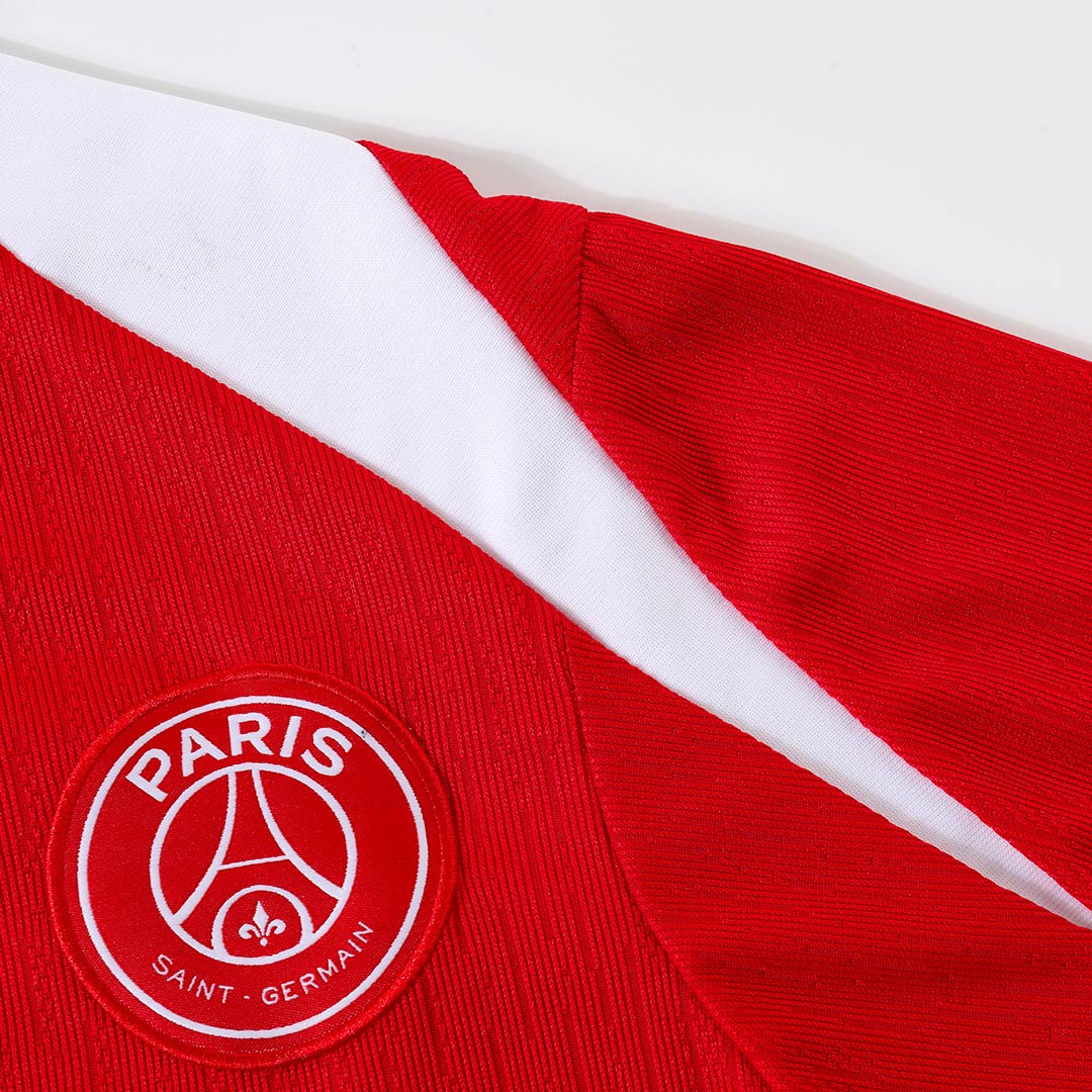 PSG Zipper Sweatshirt Kit(Top+Pants) Red 2025/26