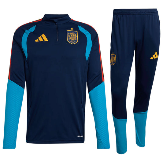 Spain Zipper Sweatshirt Kit(Top+Pants) Navy 2026