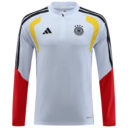 Germany Zipper Sweatshirt Kit(Top+Pants) White 2026