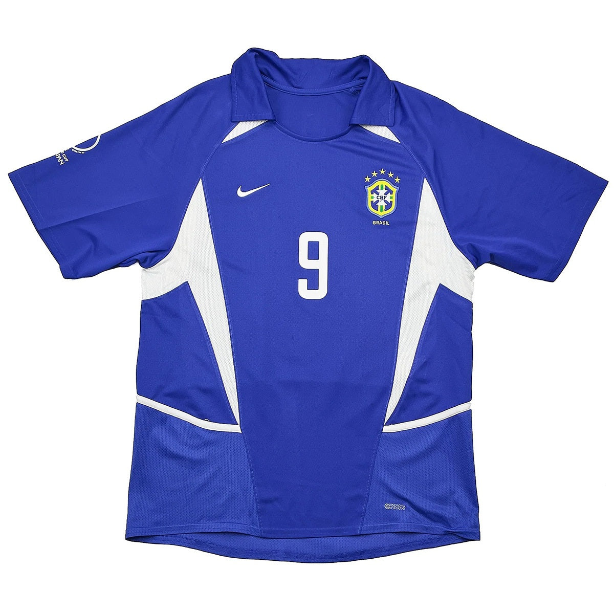 Ronaldo #9 Retro Brazil Away Jersey World Cup 2002