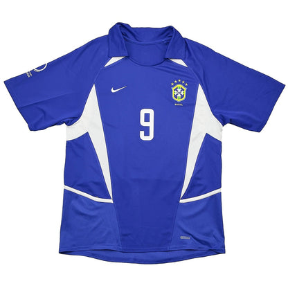 Ronaldo #9 Retro Brazil Away Jersey World Cup 2002