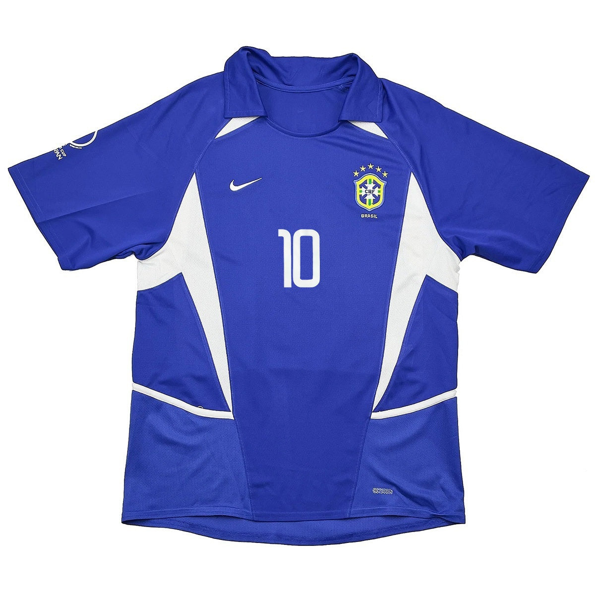Rivaldo #10 Retro Brazil Away Jersey World Cup 2002