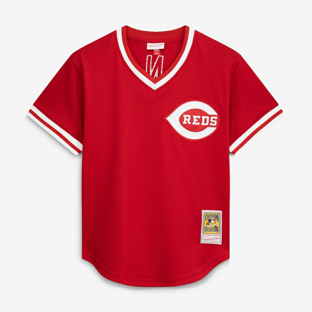 Johnny Bench Cincinnati Reds Mitchell & Ness Authentic Batting Practice Jersey - MLB Jerseys