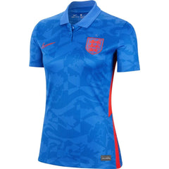 England 2020-21  WOMENS Away Soccer Jersey - Blue-Red