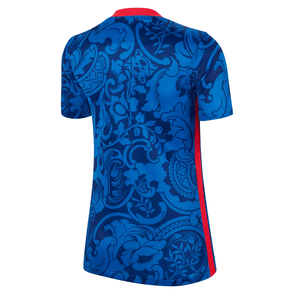 France  Women's EC22 Home Soccer Jersey - Hyper Cobalt-Siren Red