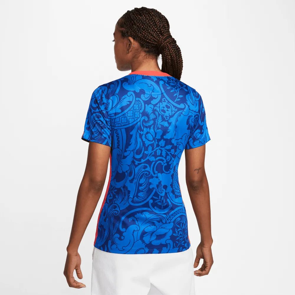 France  Women's EC22 Home Soccer Jersey - Hyper Cobalt-Siren Red