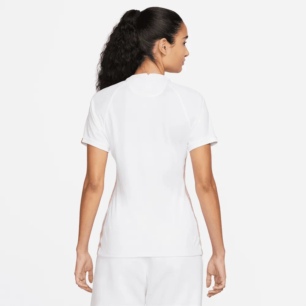 France  Women's EC22 Away Soccer Jersey - White-Pink Glaze