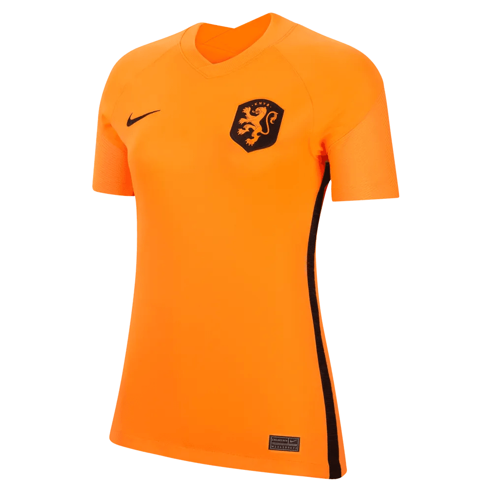 Netherlands  Women's EC22 Home Soccer Jersey - Total Orange-Black