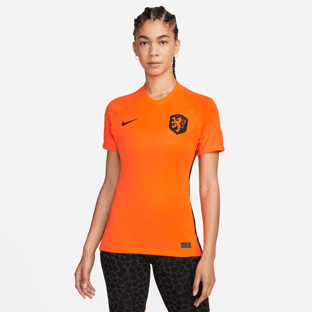Netherlands  Women's EC22 Home Soccer Jersey - Total Orange-Black